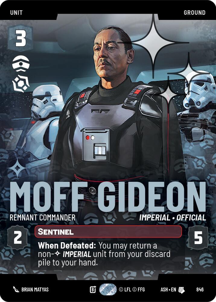 Moff Gideon - Remnant Commander (Prestige Foil) [Ashes of the Empire] 846