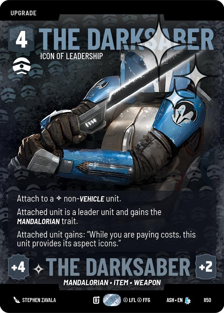 The Darksaber - Icon of Leadership (Prestige Foil) [Ashes of the Empire] 850