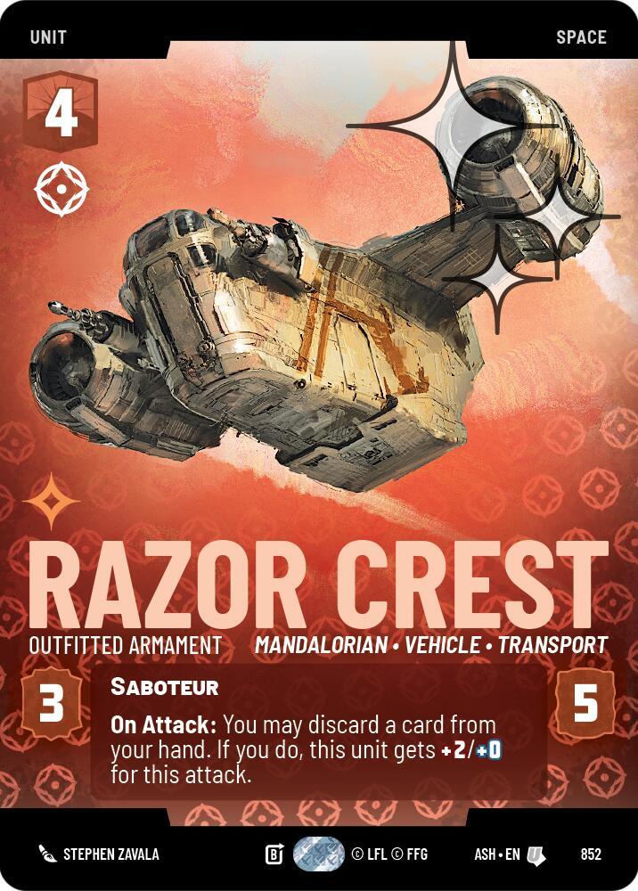 Razor Crest - Outfitted Armament (Prestige Foil) [Ashes of the Empire] 852