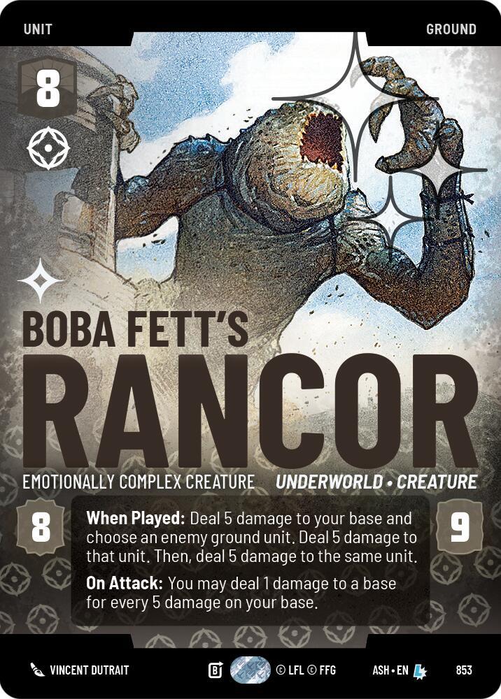 Boba Fett's Rancor - Emotionally Complex Creature (Prestige Foil) [Ashes of the Empire] 853