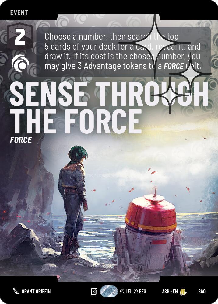 Sense Through the Force (Prestige Foil) [Ashes of the Empire] 860