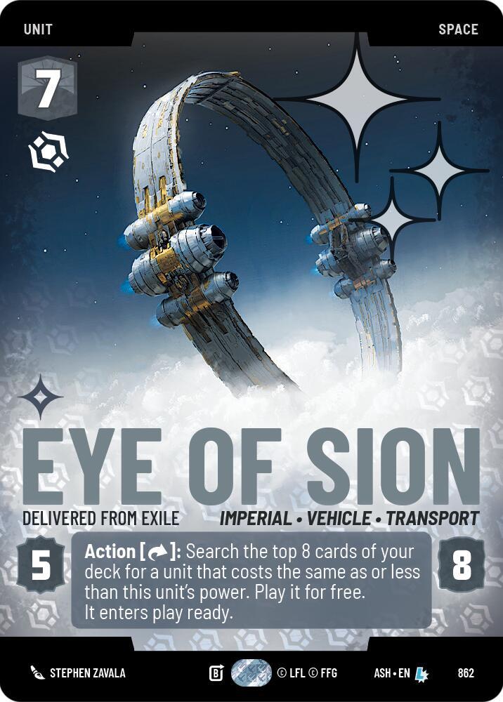Eye of Sion - Delivered from Exile (Prestige Foil) [Ashes of the Empire] 862