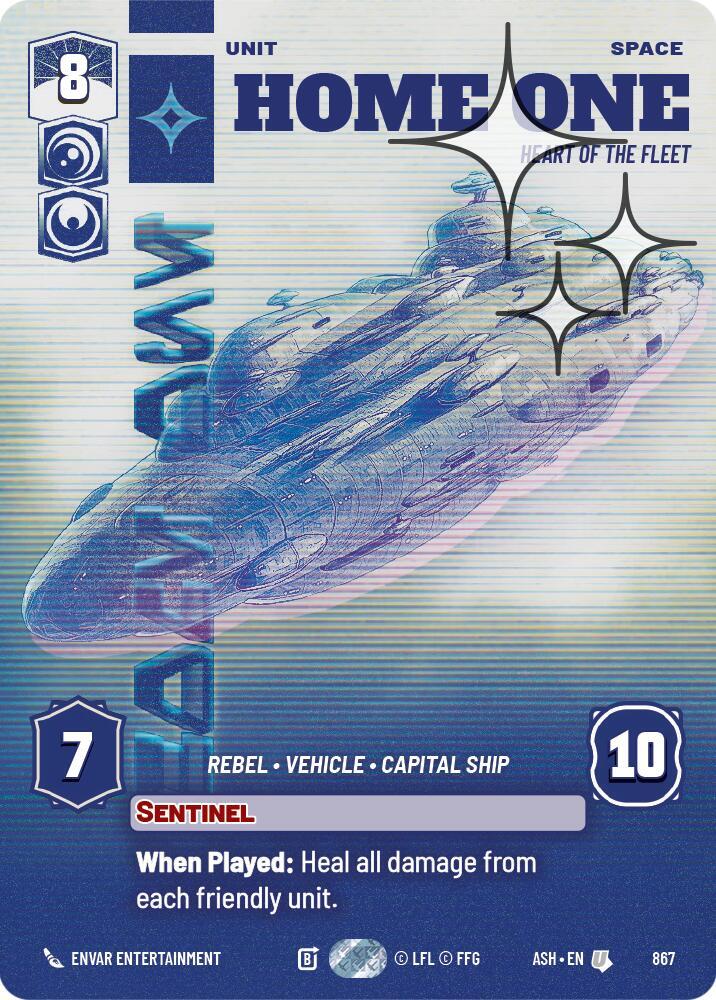 Home One - Heart of the Fleet (Prestige Foil) [Ashes of the Empire] 867