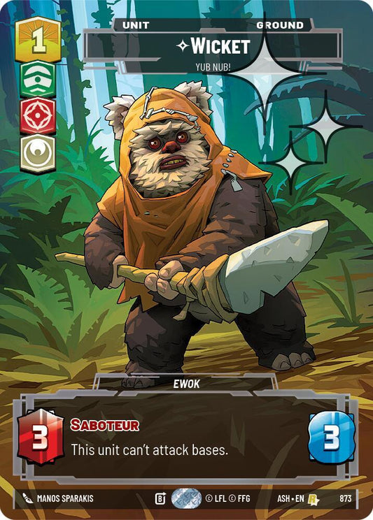 Wicket - Yub Nub! (Prestige Foil) [Ashes of the Empire] 873
