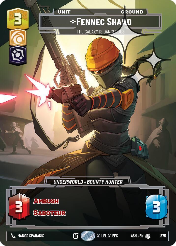 Fennec Shand - The Galaxy Is Dangerous (Prestige Foil) [Ashes of the Empire] 875