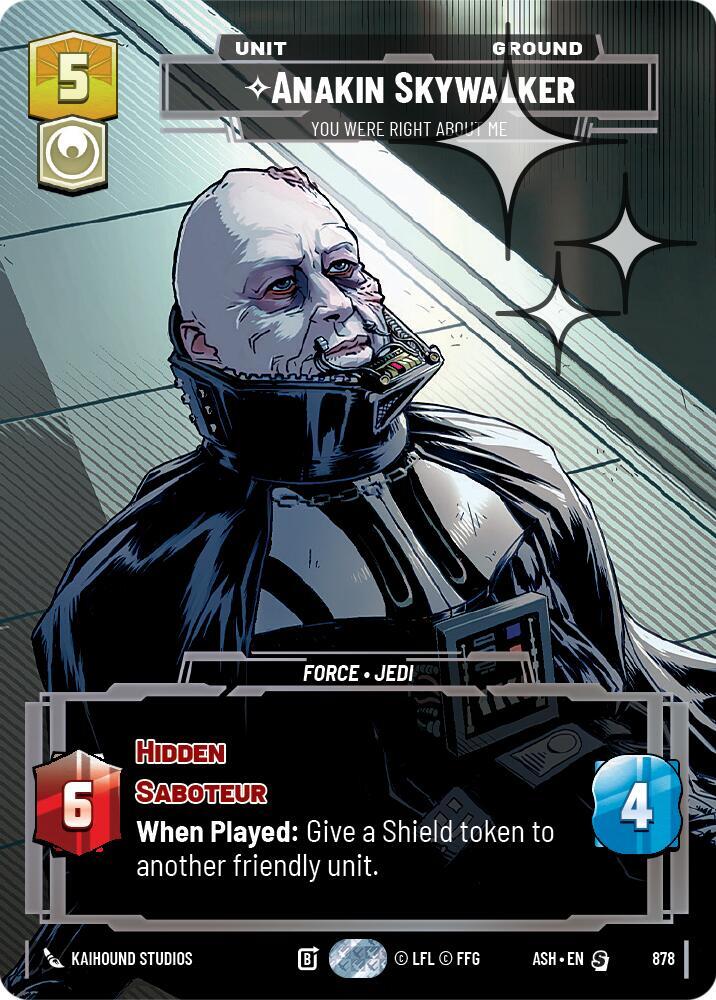 Anakin Skywalker - You Were Right About Me (Prestige Foil) [Ashes of the Empire] 878