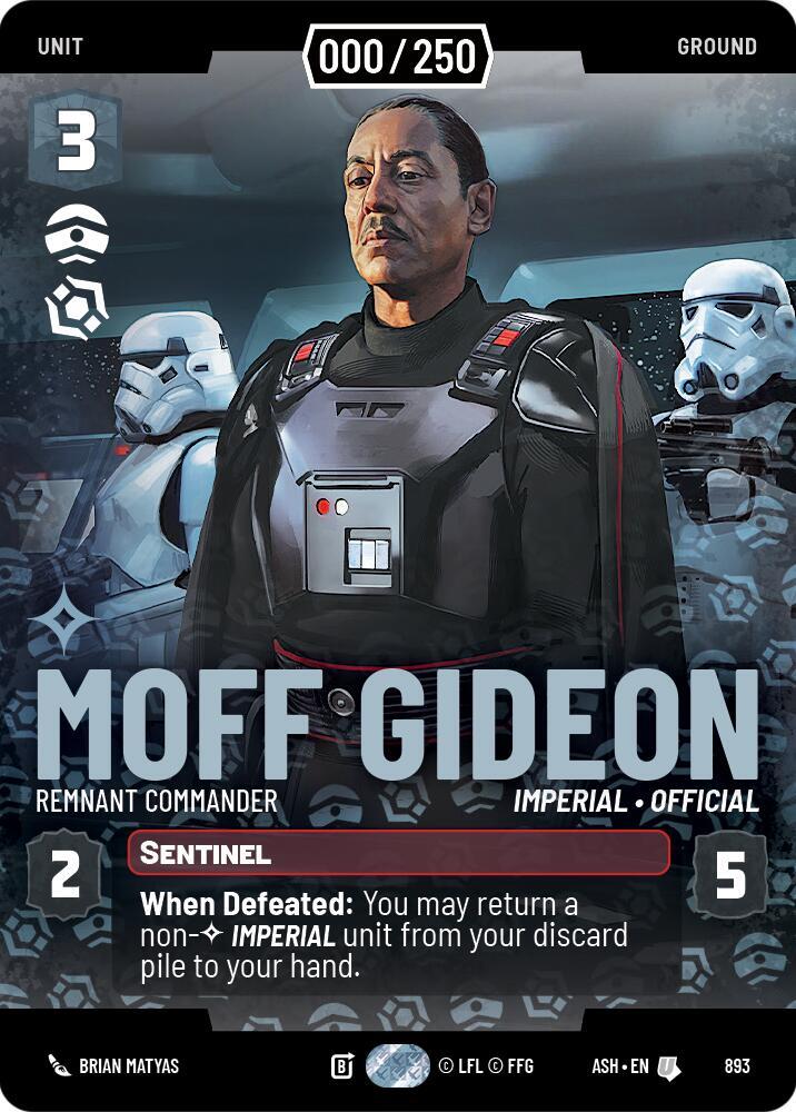 Moff Gideon - Remnant Commander (Serialized) [Ashes of the Empire] 893