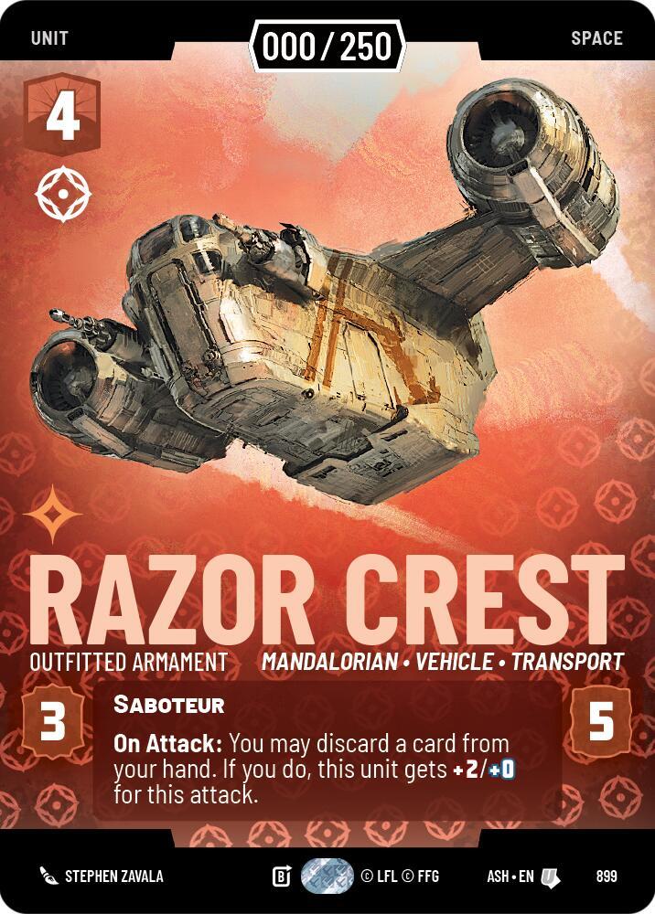 Razor Crest - Outfitted Armament (Serialized) [Ashes of the Empire] 899