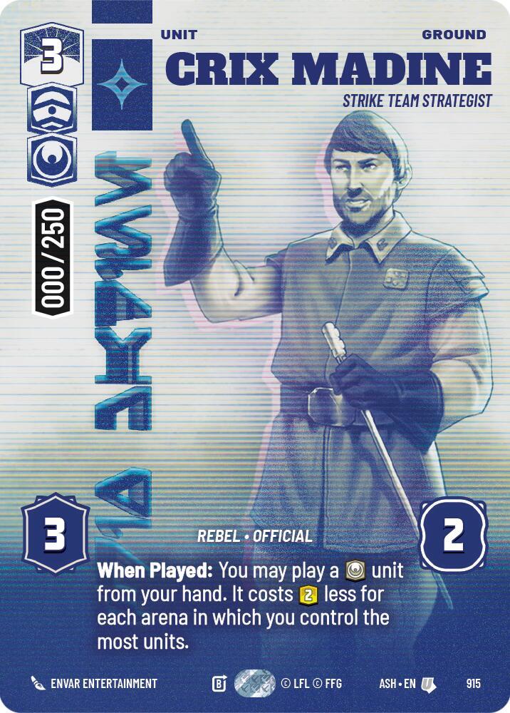 Crix Madine - Strike Team Strategist (Serialized) [Ashes of the Empire] 915