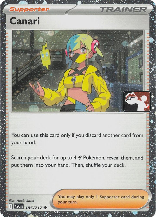 Canari - 185/217 (Cosmos Holo) [Prize Pack Series Cards] 185/217
