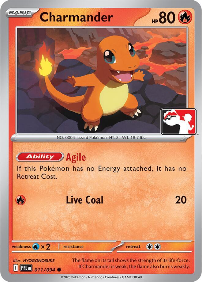 Charmander - 011/094 [Prize Pack Series Cards] 011/094
