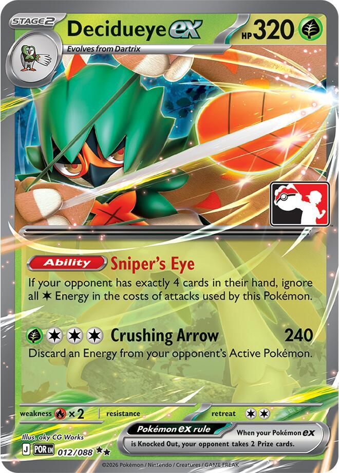 Decidueye ex - 012/088 [Prize Pack Series Cards] 012/088
