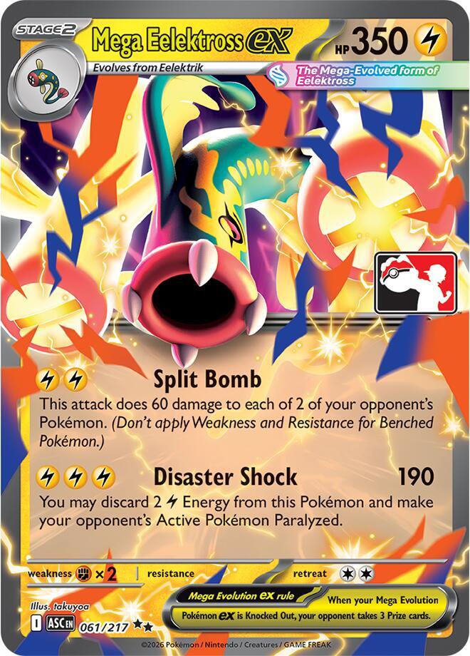 Mega Eelektross ex - 061/217 [Prize Pack Series Cards] 061/217