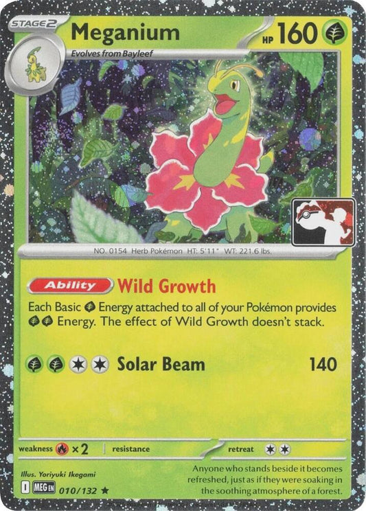 Meganium - 010/132 (Cosmos Holo) [Prize Pack Series Cards] 010/132