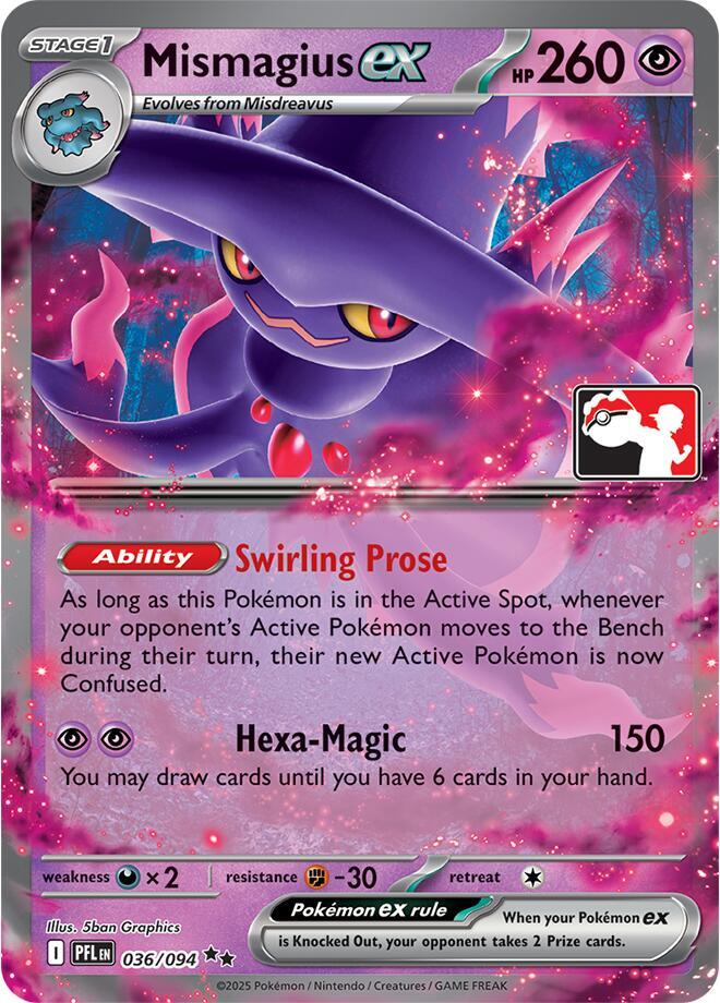 Mismagius ex - 036/094 [Prize Pack Series Cards] 036/094