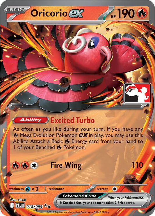 Oricorio ex - 018/094 [Prize Pack Series Cards] 018/094