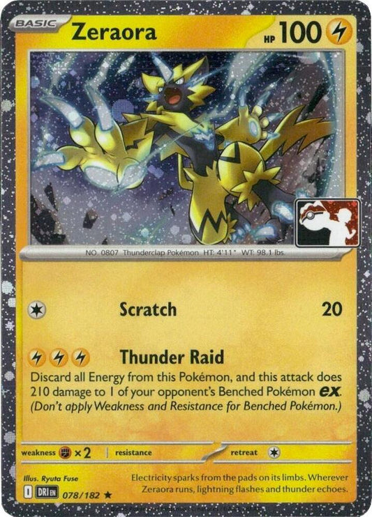 Zeraora - 078/182 (Cosmos Holo) [Prize Pack Series Cards] 078/182