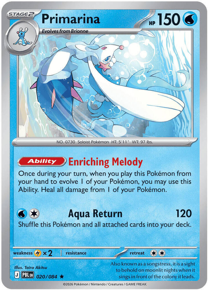 Primarina - 020/084 [ME05: Pitch Black] 020/084