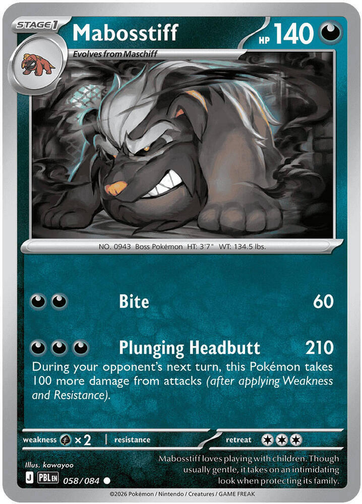 Mabosstiff [ME05: Pitch Black] 058/084