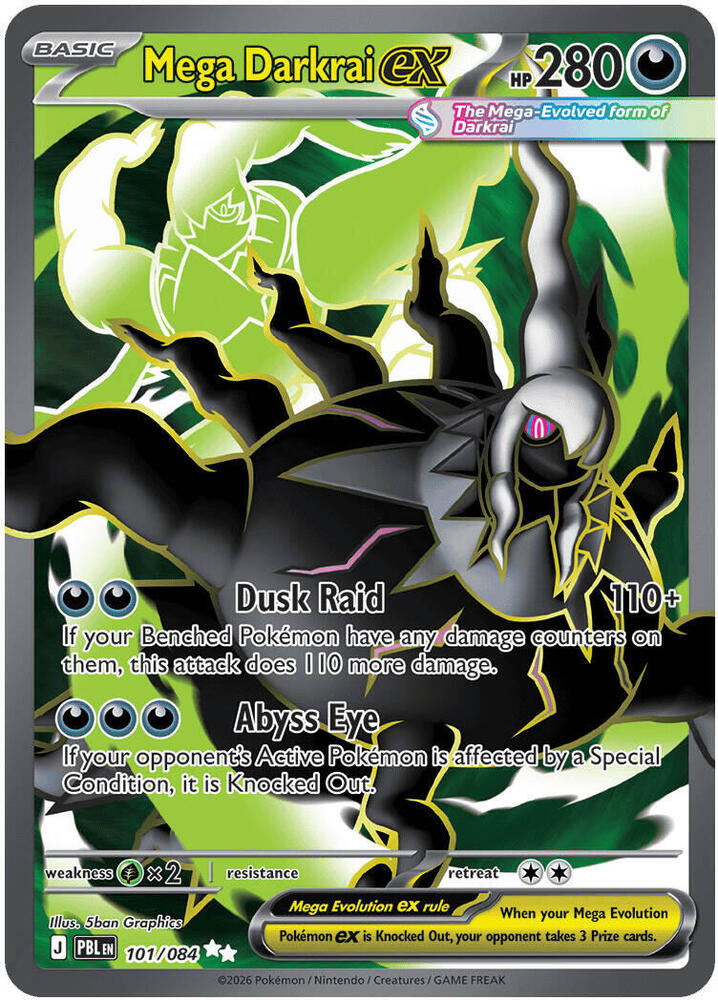 Mega Darkrai ex - 101/084 [ME05: Pitch Black] 101/084