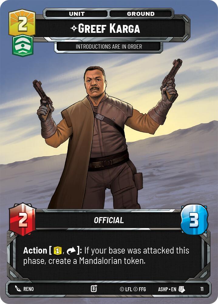 Greef Karga [Ashes of the Empire - Weekly Play Promos] 11