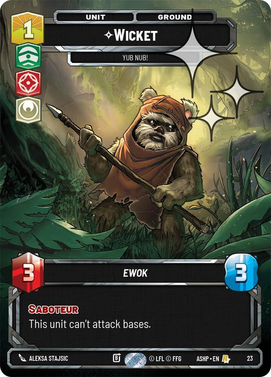 Wicket - Yub Nub! (Foil) [Ashes of the Empire - Weekly Play Promos] 23