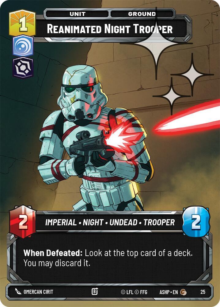 Reanimated Night Trooper (Foil) [Ashes of the Empire - Weekly Play Promos] 25