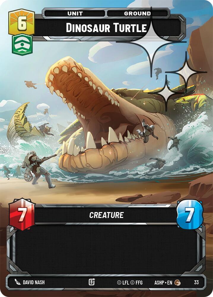 Dinosaur Turtle (Foil) [Ashes of the Empire - Weekly Play Promos] 33