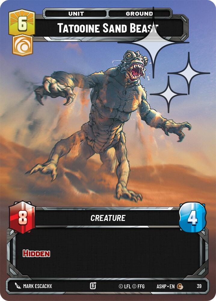Tatooine Sand Beast (Foil) [Ashes of the Empire - Weekly Play Promos] 39