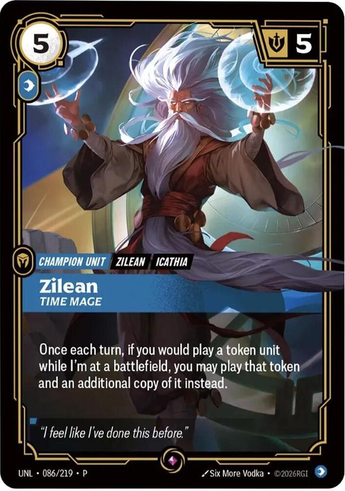 Zilean - Time Mage [Riftbound Organized Play Promotional Cards] 086/219