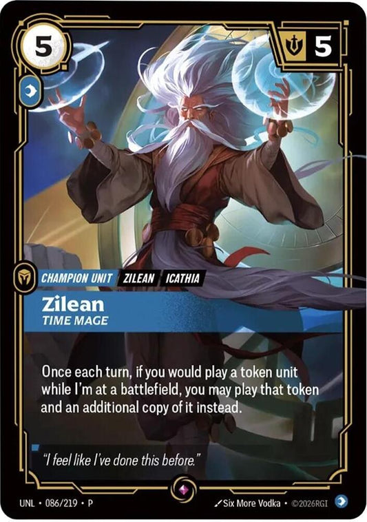 Zilean - Time Mage [Riftbound Organized Play Promotional Cards] 086/219