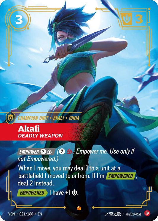 Akali - Deadly Weapon [Vendetta] 021/166