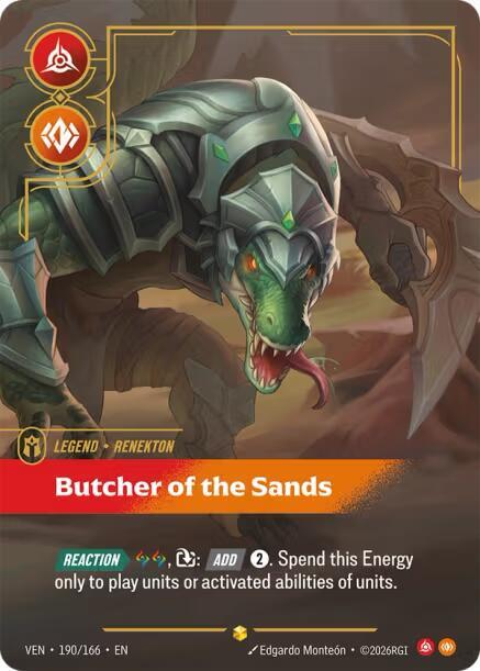 Renekton - Butcher of the Sands (Overnumbered) [Vendetta] 190/166