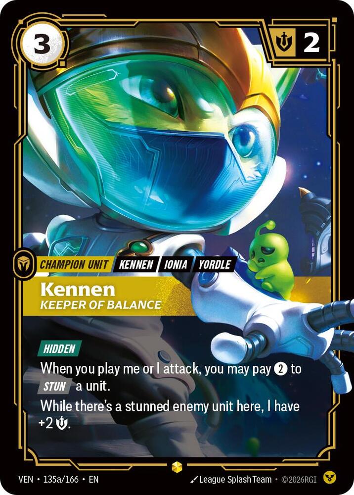 Kennen, Keeper of Balance (Alternate Art) [Vendetta] 135a/166