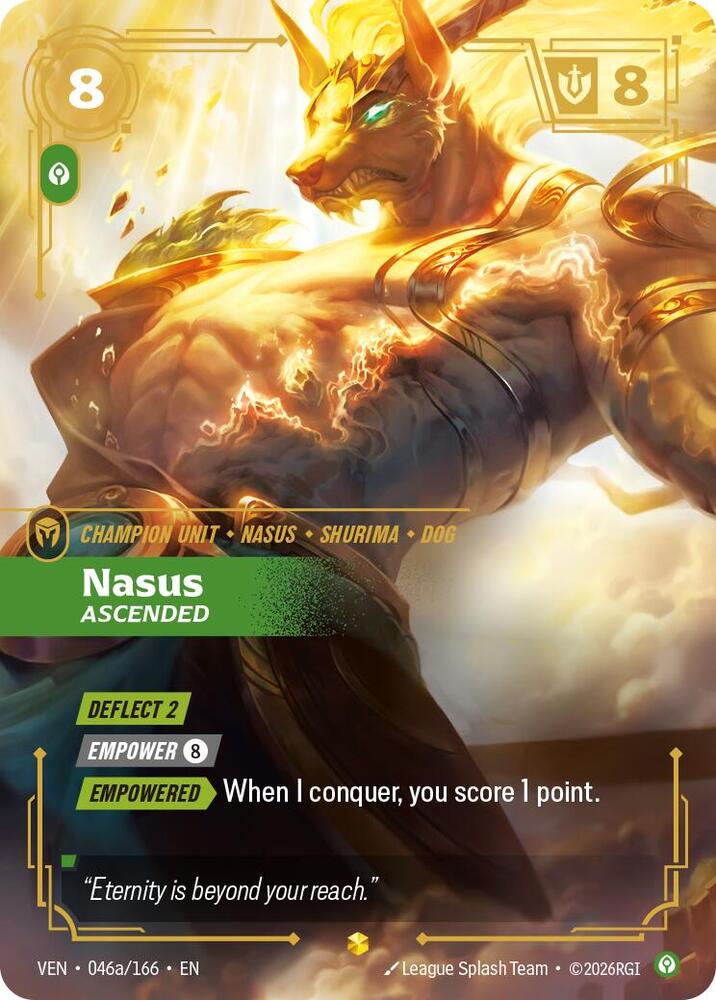 Nasus, Ascended (Alternate Art) [Vendetta] 046a/166