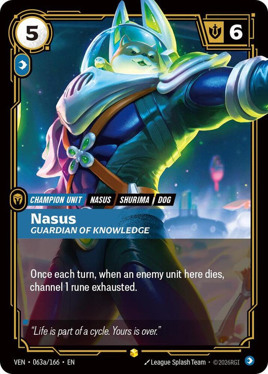 Nasus - Guardian of Knowledge (Alternate Art) [Vendetta] 063a/166