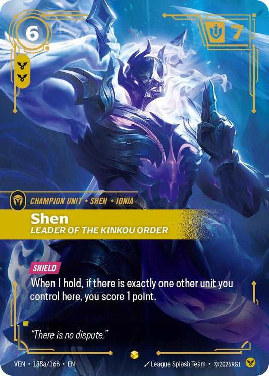 Shen - Leader of the Kinkou Order (Alternate Art) [Vendetta] 138a/166