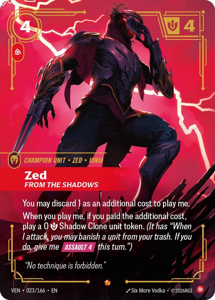 Zed - From the Shadows [Vendetta] 023/166