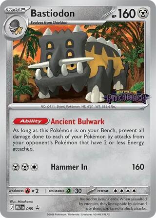 Bastiodon - 085 (Pitch Black Stamped) [ME: Mega Evolution Promo] 085
