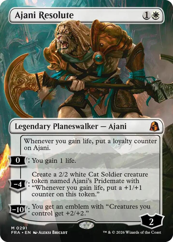 Ajani Resolute (Borderless) [Reality Fracture] 291