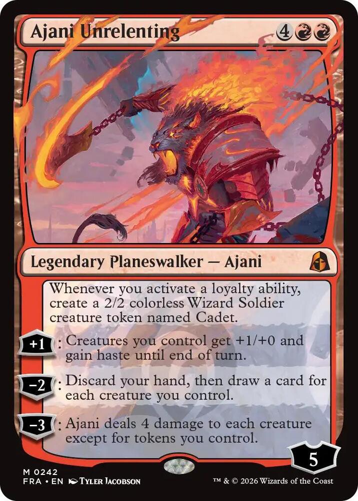 Ajani Unrelenting [Reality Fracture] 242