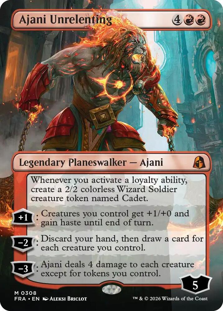 Ajani Unrelenting (Borderless) [Reality Fracture] 308