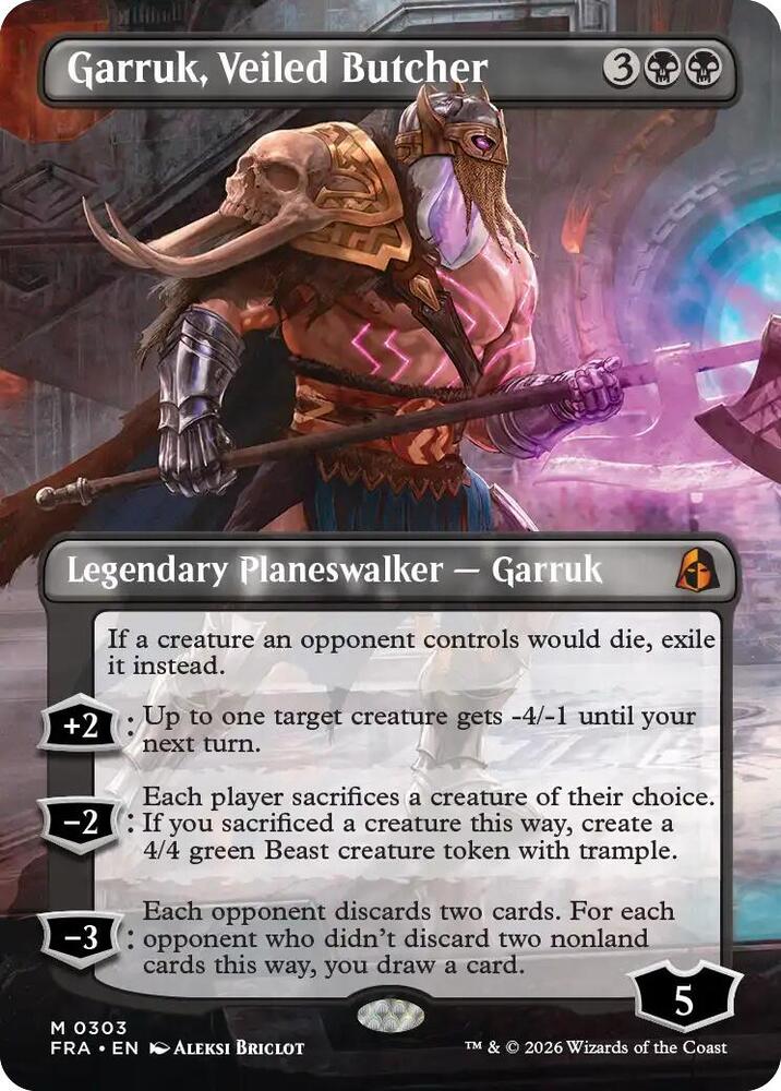 Garruk, Veiled Butcher (Borderless) [Reality Fracture] 303