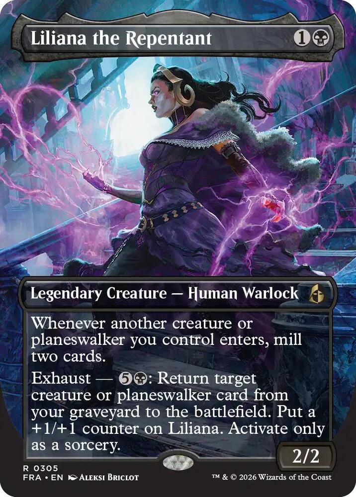 Liliana the Repentant (Borderless) [Reality Fracture] 305