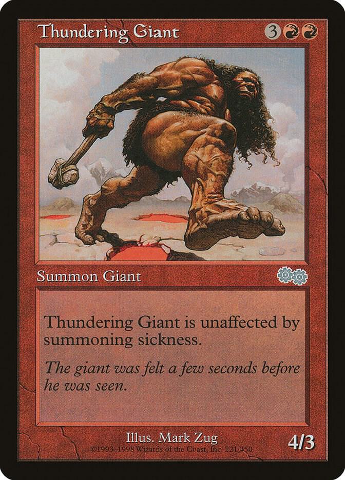 Thundering Giant [Urza's Saga] 221