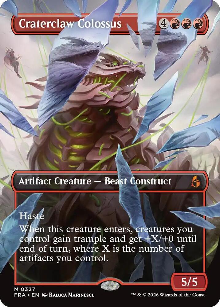 Craterclaw Colossus (Borderless) (0327) [Reality Fracture] 327