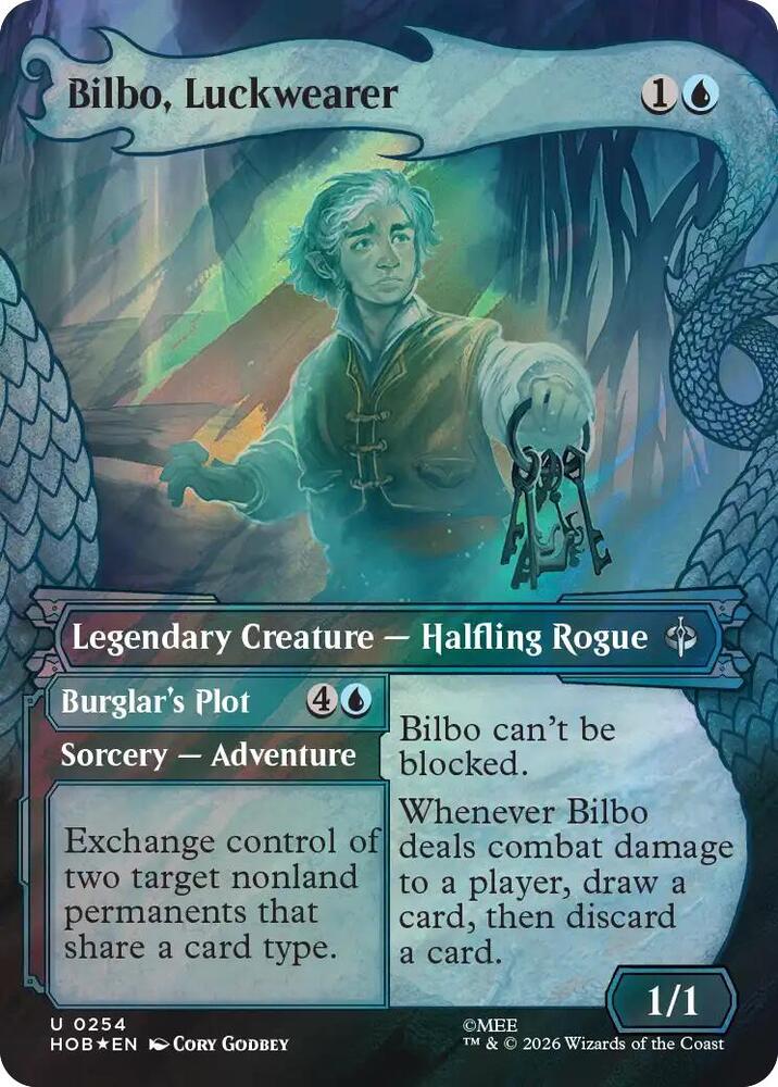 Bilbo, Luckwearer (Showcase) (Surge Foil) [The Hobbit] 254