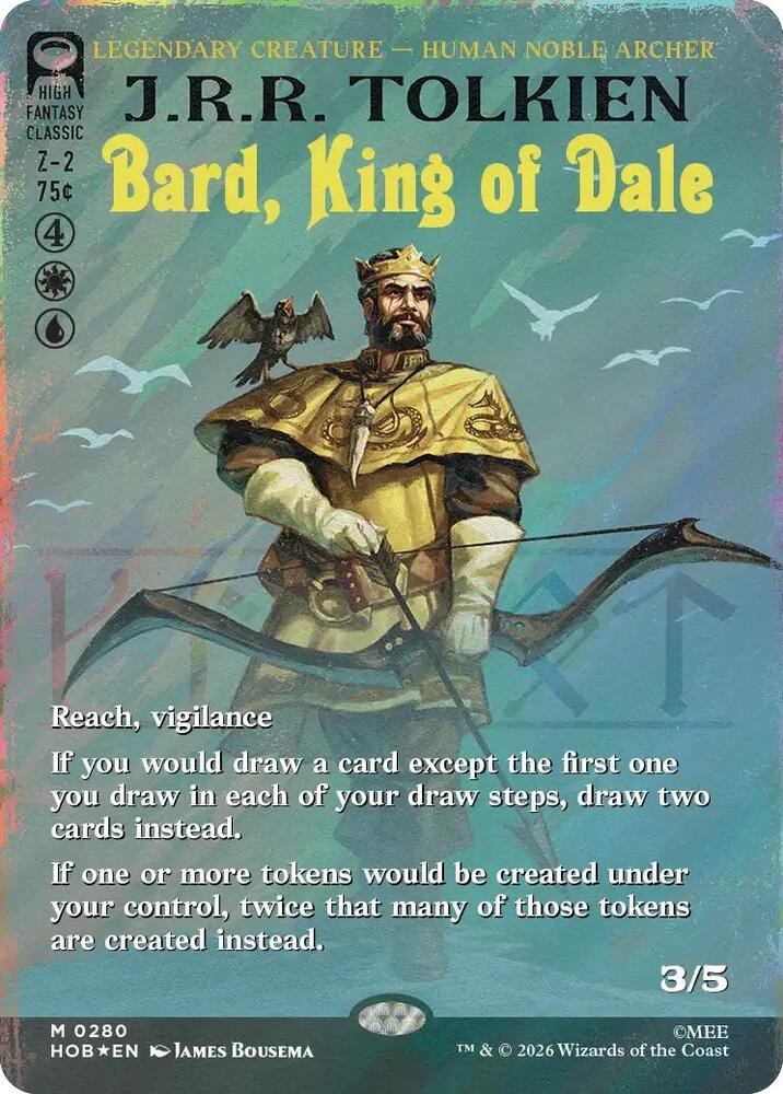 Bard, King of Dale (Borderless) (Surge Foil) [The Hobbit] 280