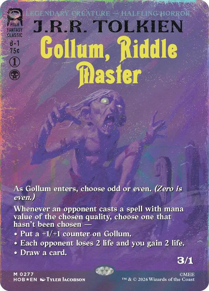 Gollum, Riddle Master (Borderless) (Surge Foil) [The Hobbit] 277
