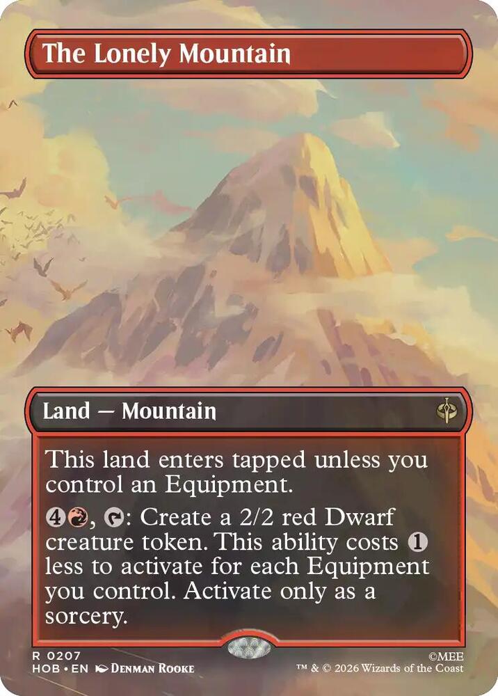 The Lonely Mountain (Borderless) (0207) [The Hobbit] 207
